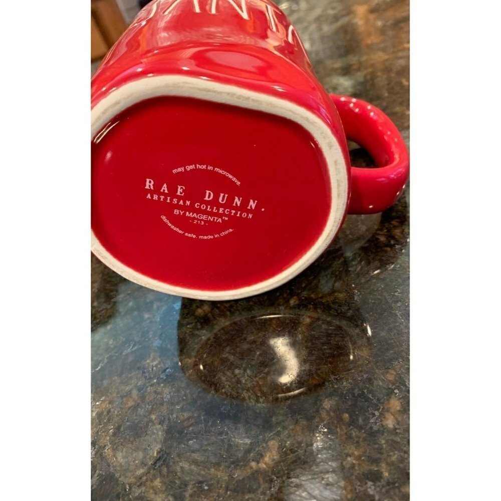 Rae Dunn SANTA Mug Red Ceramic Cup Artisan Collection LL Holiday Christmas Decor - Picture 5 of 7